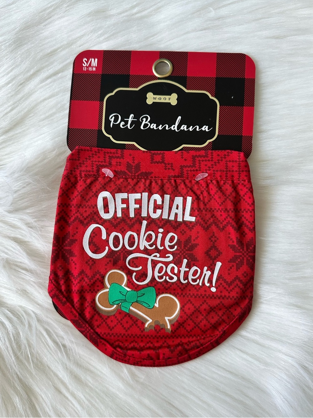 Go In Style Red Pet Christmas/ Holiday Bandana S/M